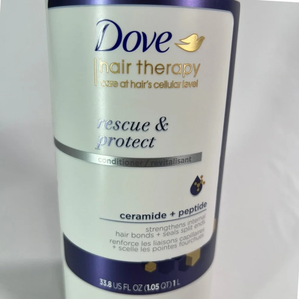 Dove Hair Therapy Rescue & Protect‎ Conditioner Ceramide Peptide Jumbo 33.8 oz